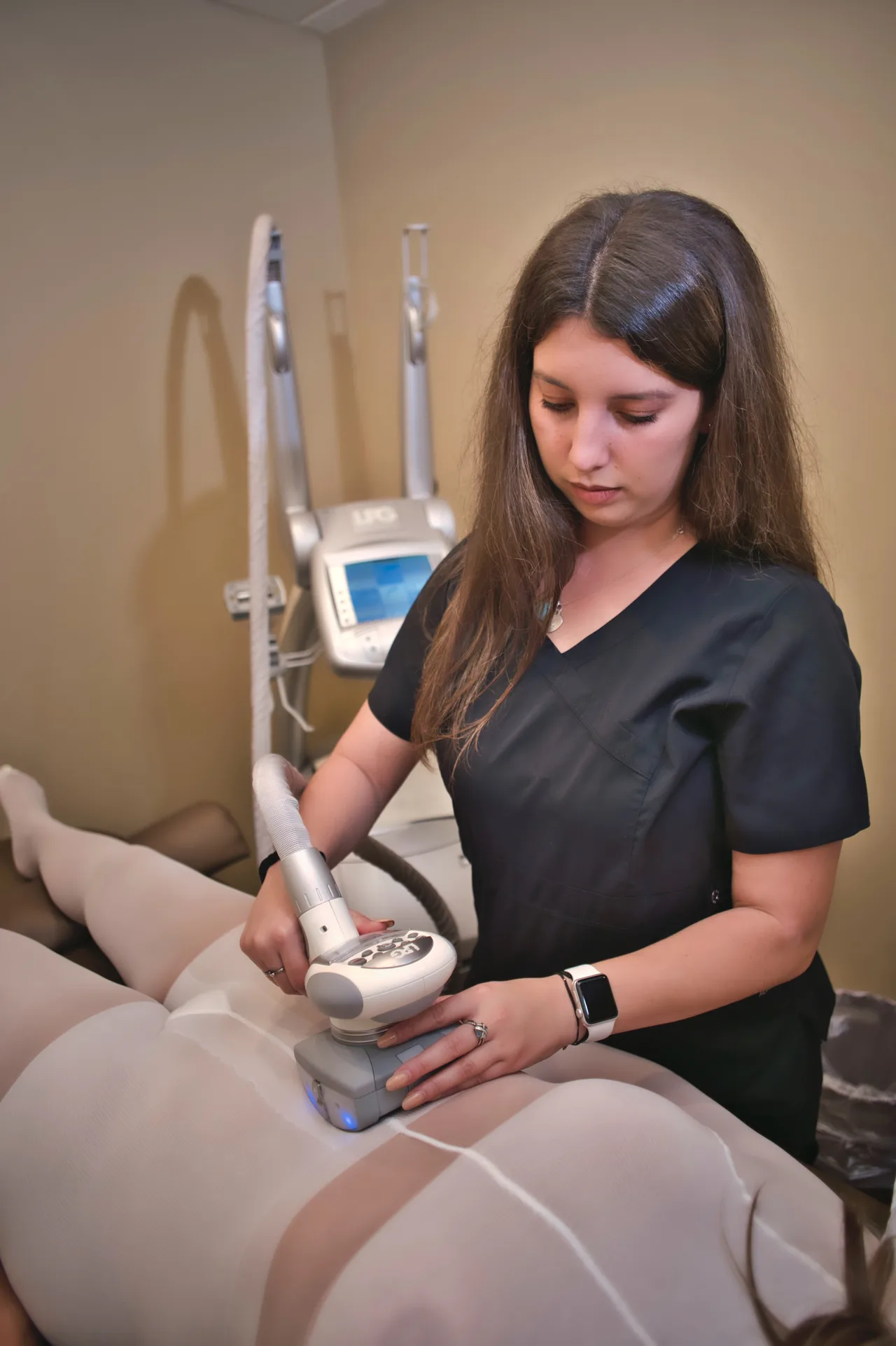 LPG Endermologie therapy session at Mattia Spinal Care & Rehab Center in Orlando